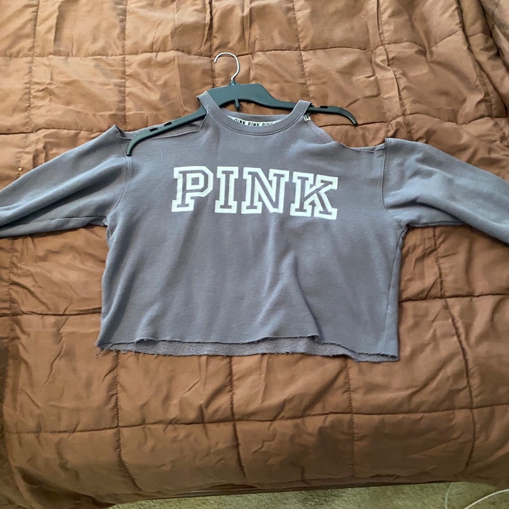 Victoria secret pink Cold shoulder sweatshirt